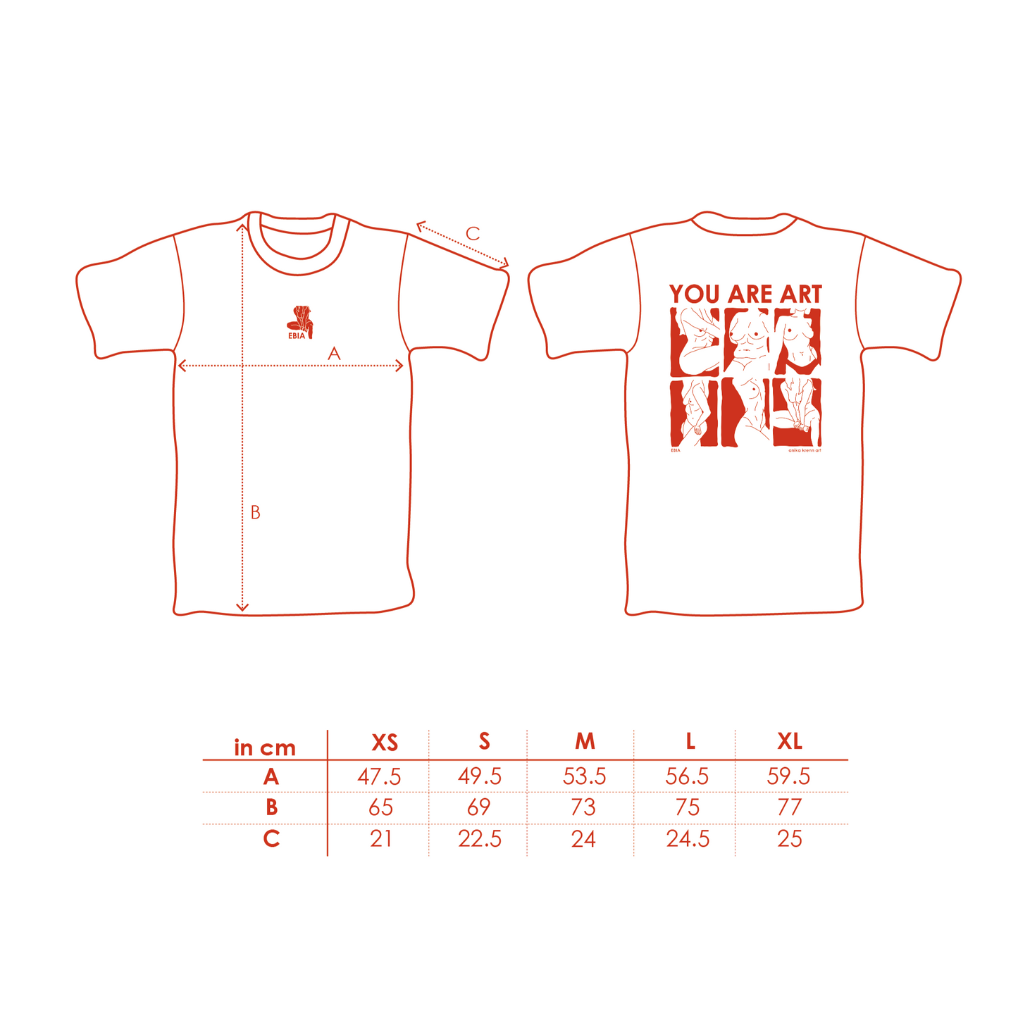 Unisex Normal Fit T-Shirt Creme