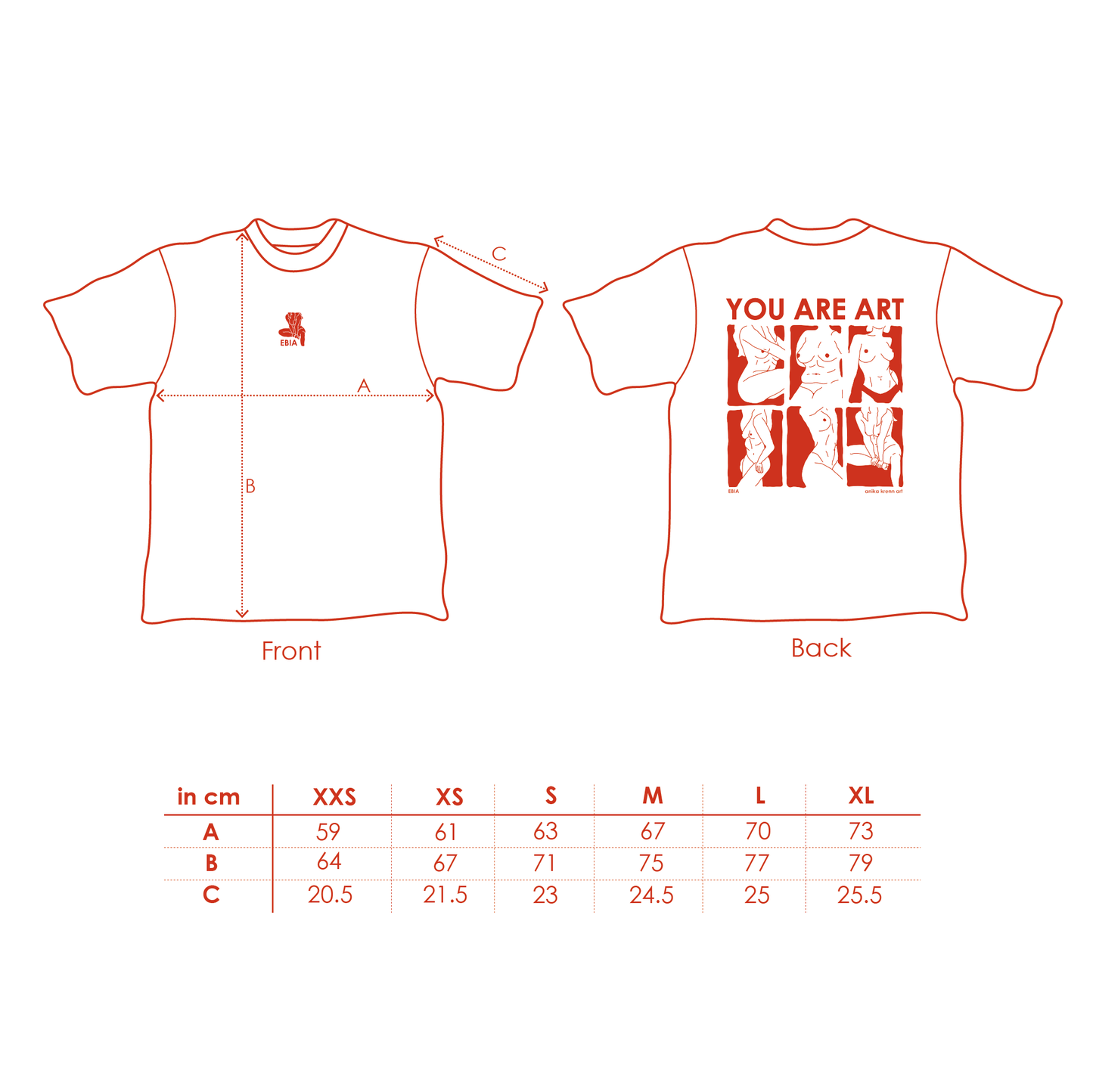 Unisex Oversized T-Shirt Weiß - Bussi an mich