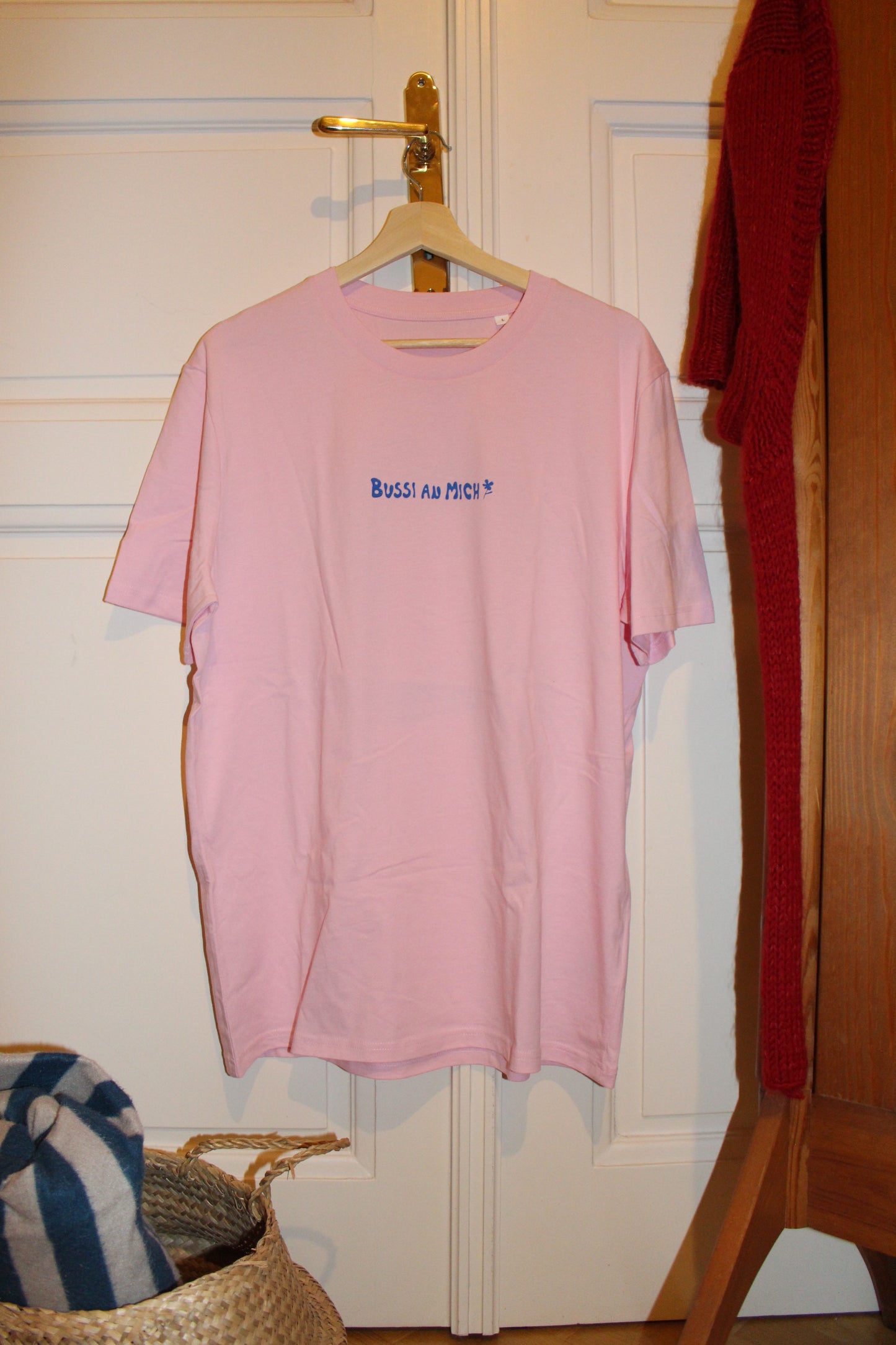 Unisex Normal Fit T-Shirt Rosa - Bussi an mich