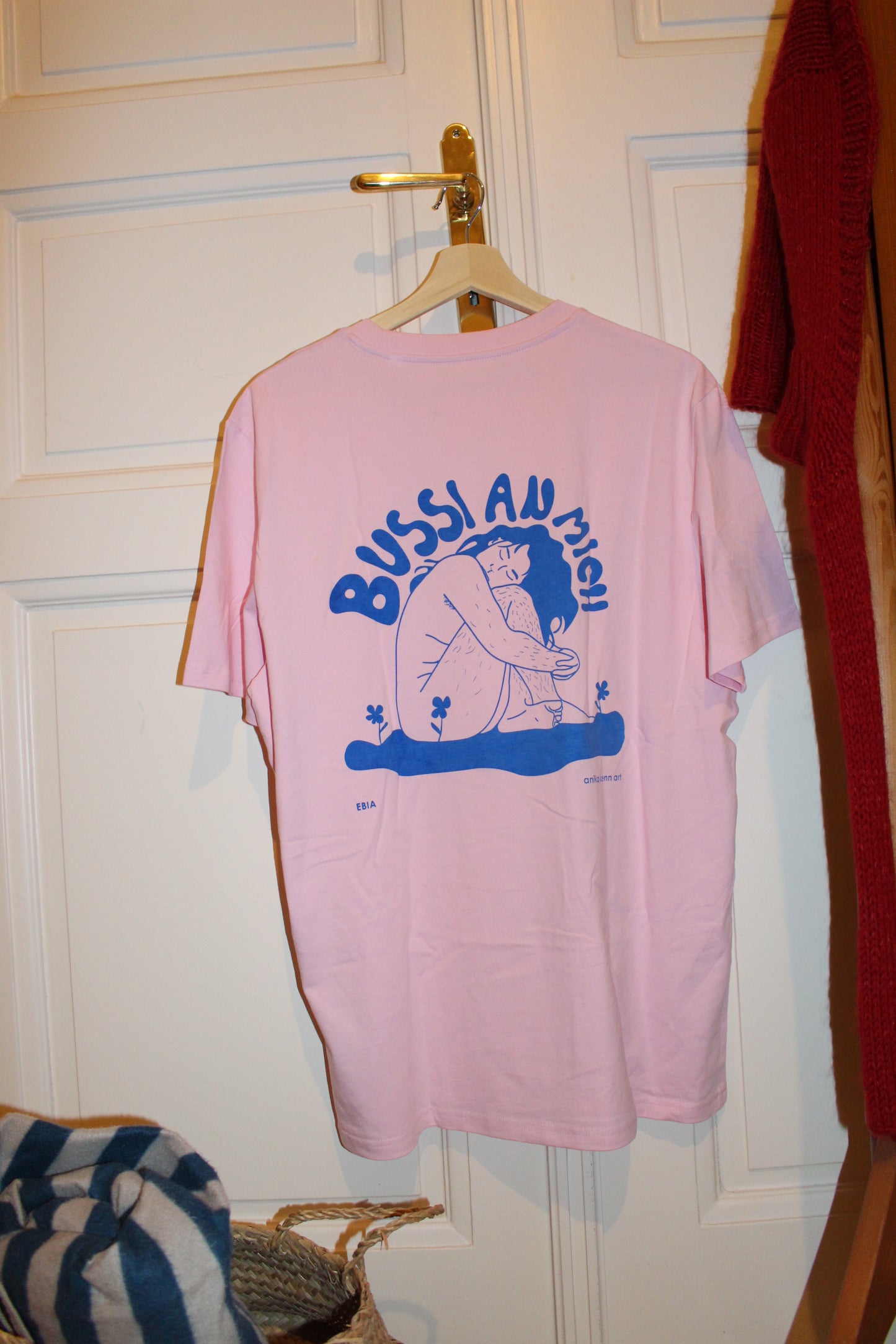 Unisex Normal Fit T-Shirt Rosa - Bussi an mich