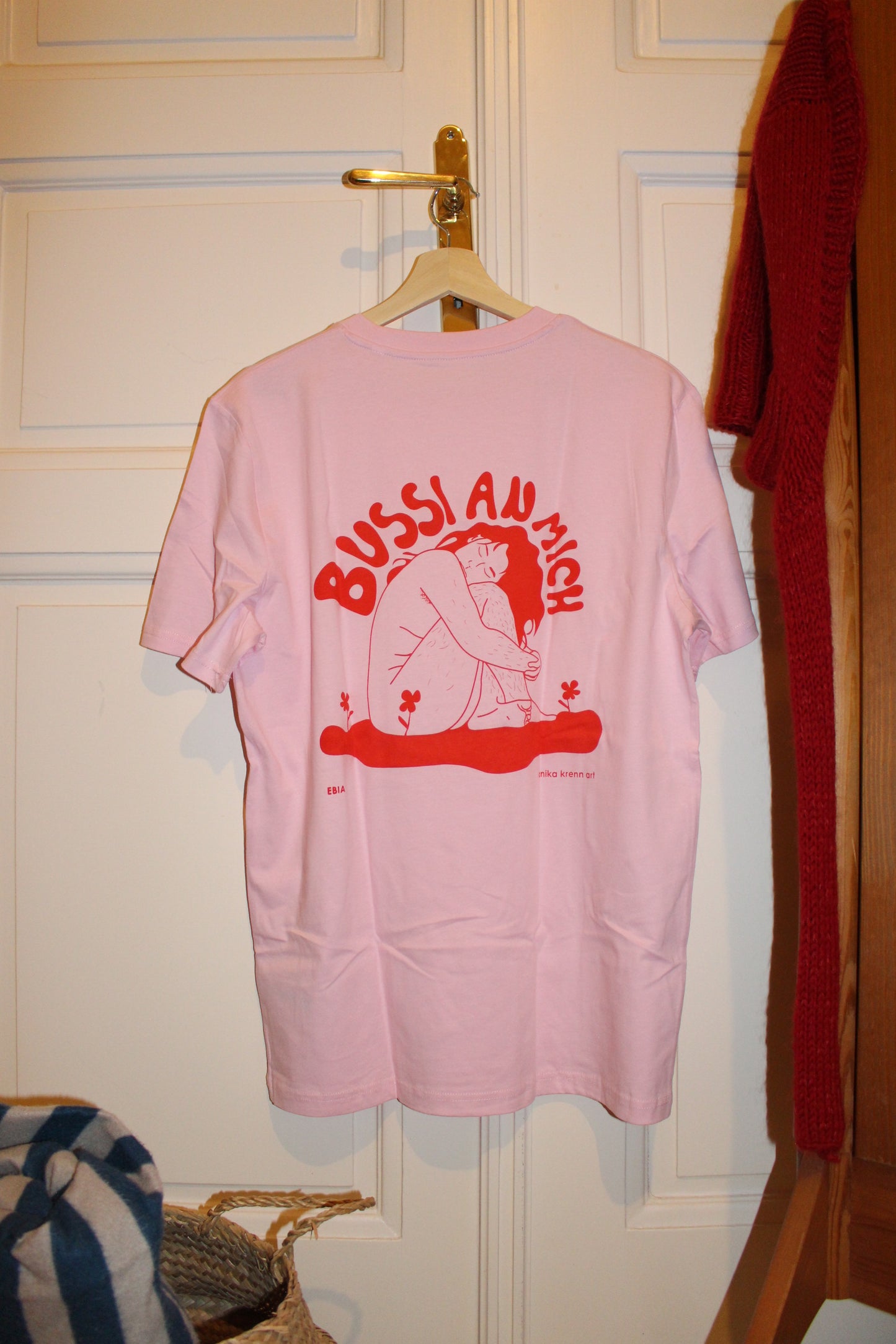 Unisex Normal Fit T-Shirt Rosa - Bussi an mich