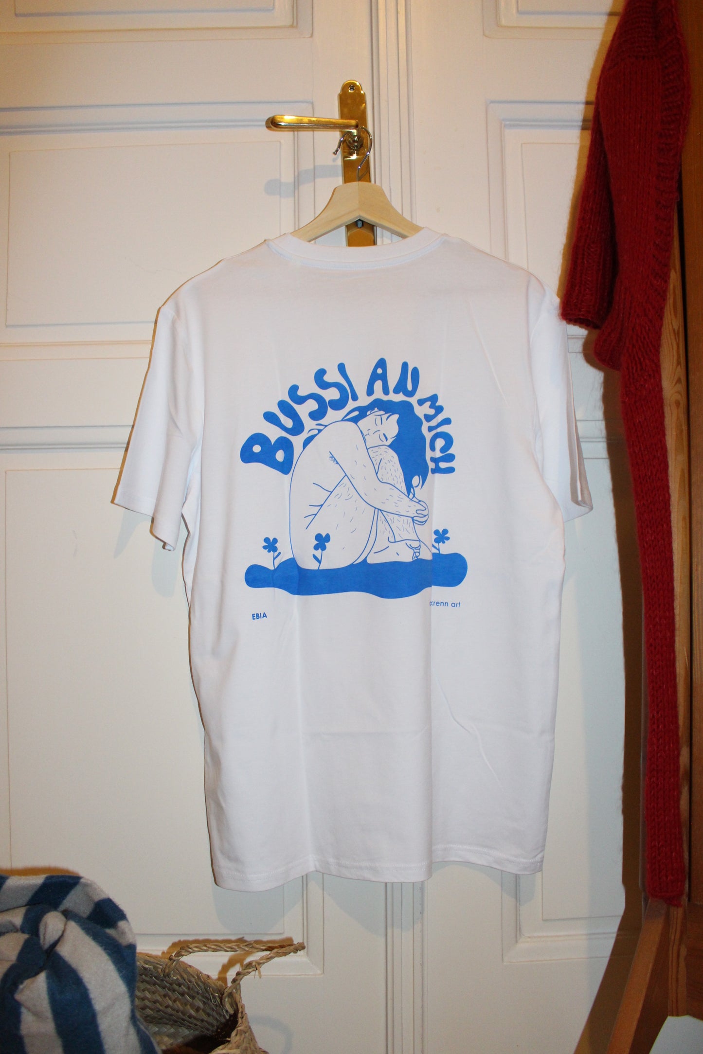 Unisex Normal Fit T-Shirt Weiß - Bussi an mich