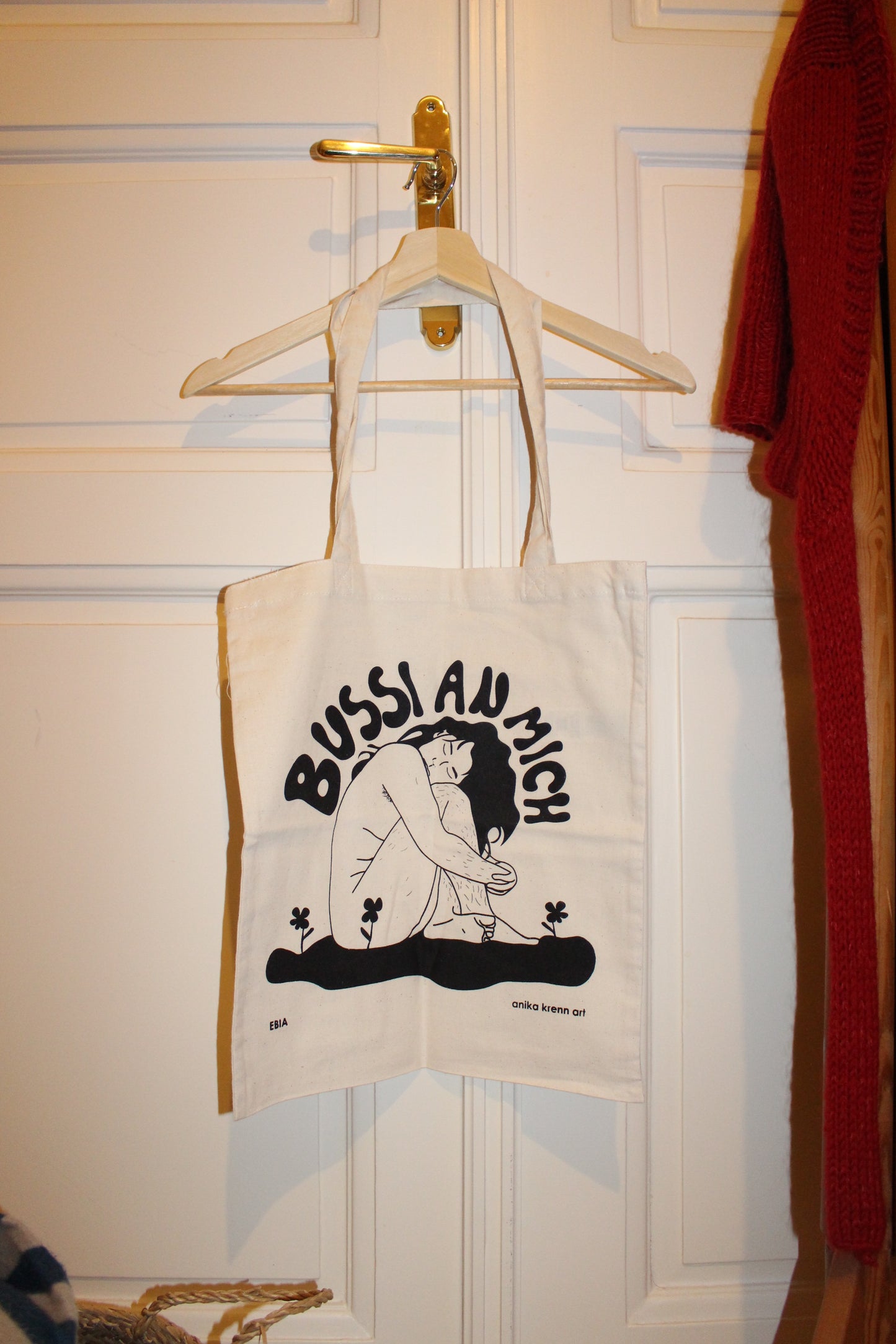 Totebag Natur - Bussi an mich